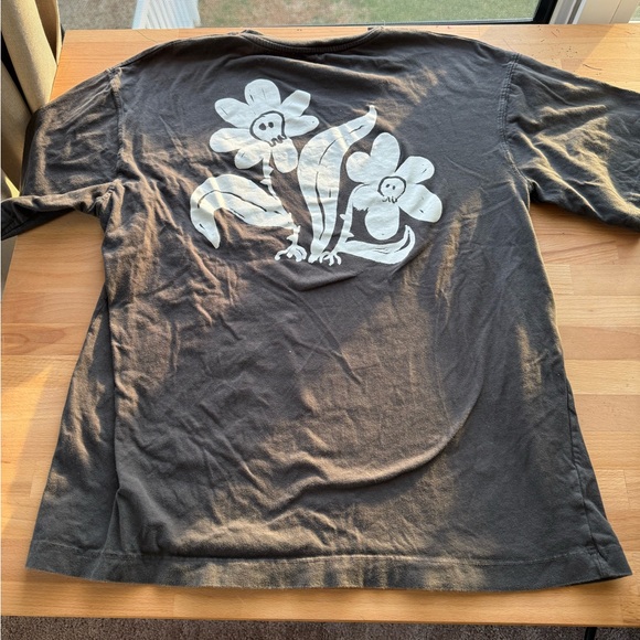 Zara Charcoal Skull Graphic Tee - Picture 6 of 7